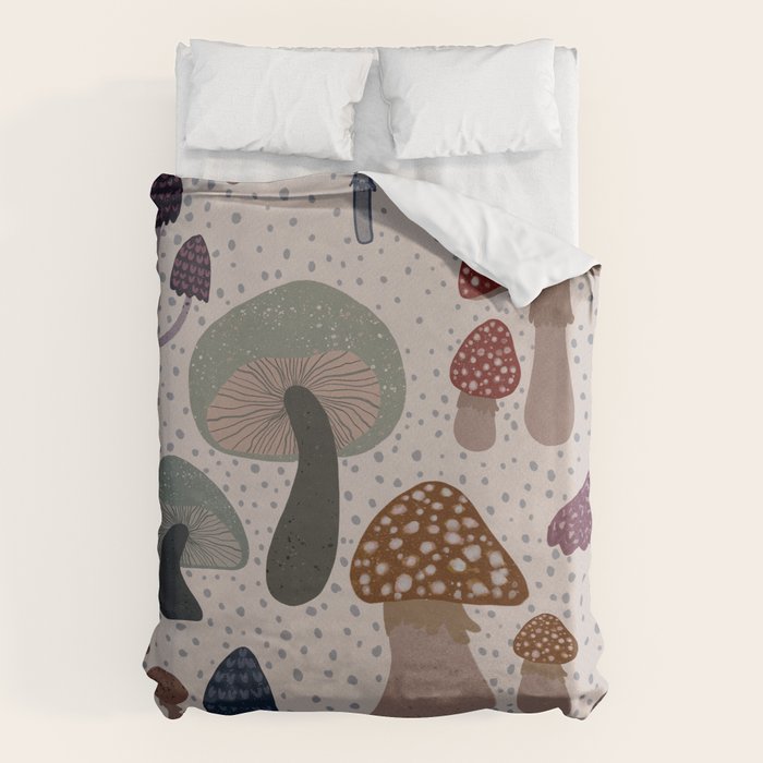 Mushroom collection_04 Duvet Cover Gallery Image 6