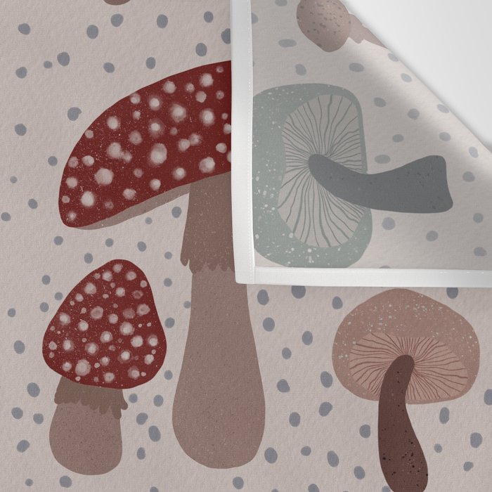 Mushroom collection_04 Wall Tapestry Gallery Image 3