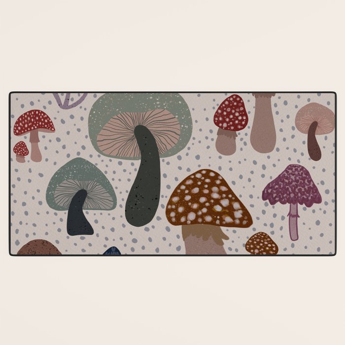 Mushroom collection_04 Desk Mat Gallery Image 3