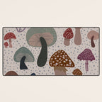 Mushroom collection_04 Desk Mat Gallery Image 3