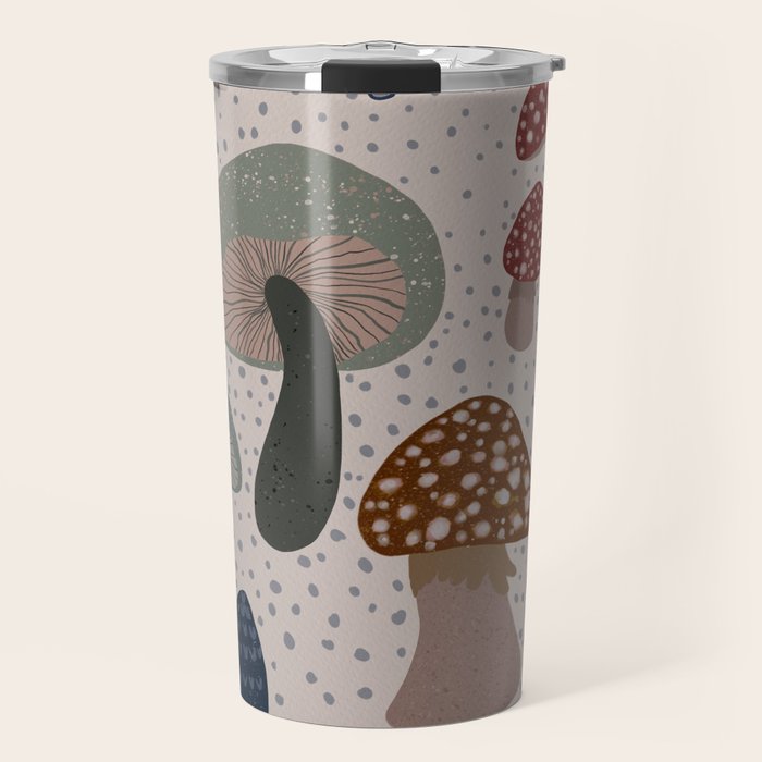 Mushroom collection_04 Travel Mug Gallery Image 1