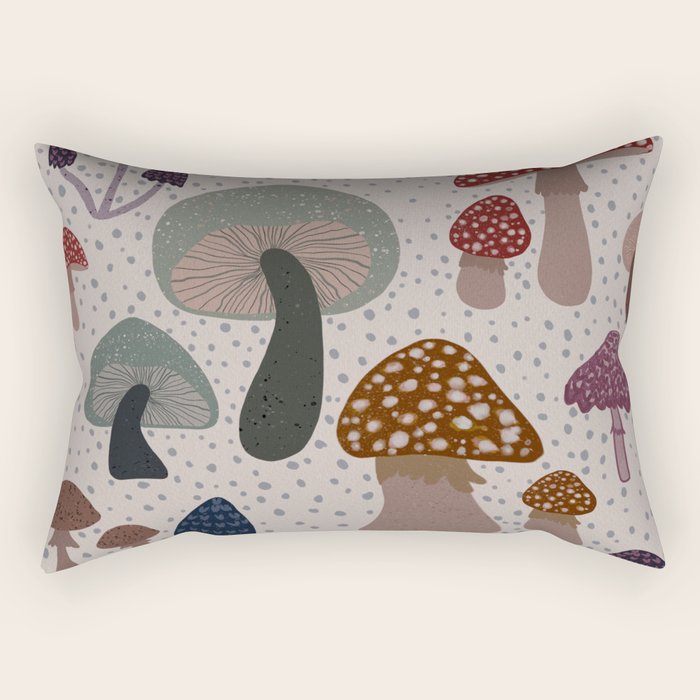 Mushroom collection_04 Rectangular Pillow Gallery Image 2