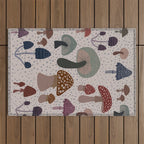 Mushroom collection_04 Outdoor Rug Gallery Image 1