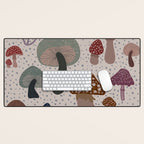 Mushroom collection_04 Desk Mat Gallery Image 1