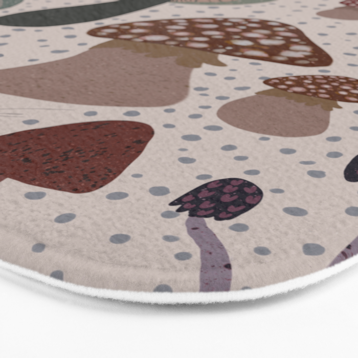 Mushroom collection_04 Bath Mat Gallery Image 3