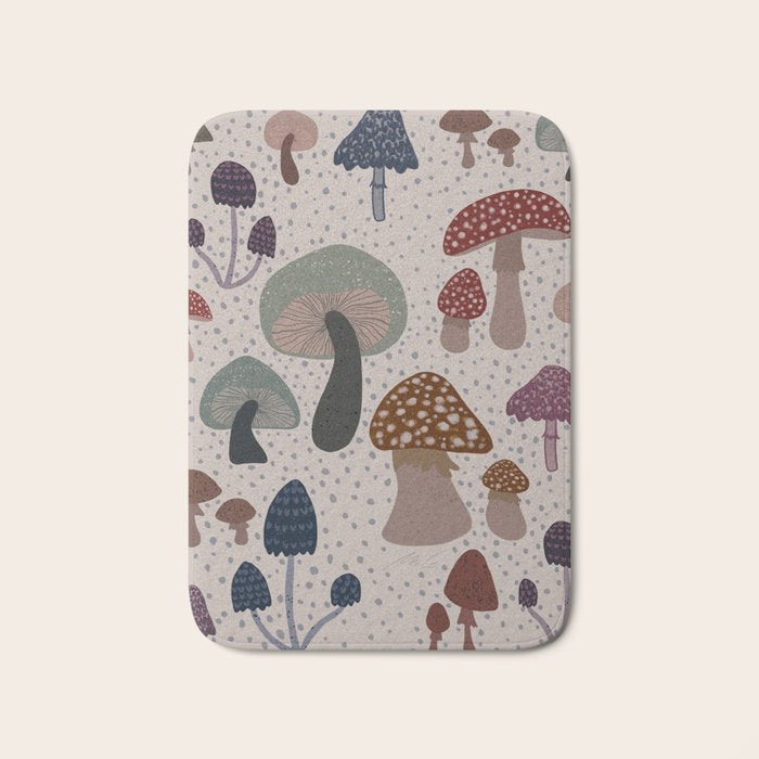 Mushroom collection_04 Bath Mat Gallery Image 1