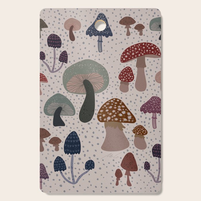 Mushroom collection_04 Cutting Board Gallery Image 1