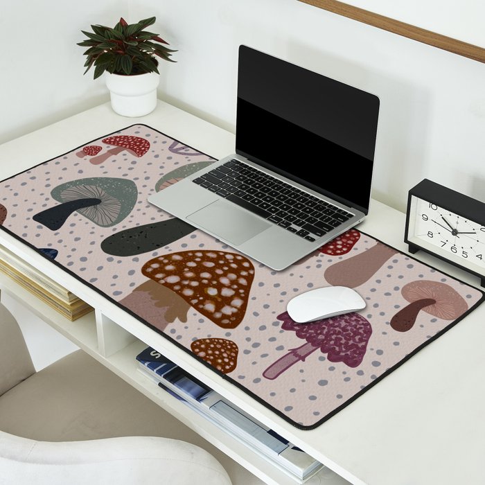 Mushroom collection_04 Desk Mat Gallery Image 2