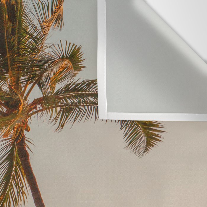 Palm Tree Sunset - Hawaii Tropical Nature Photography Wall Tapestry Gallery Image 3