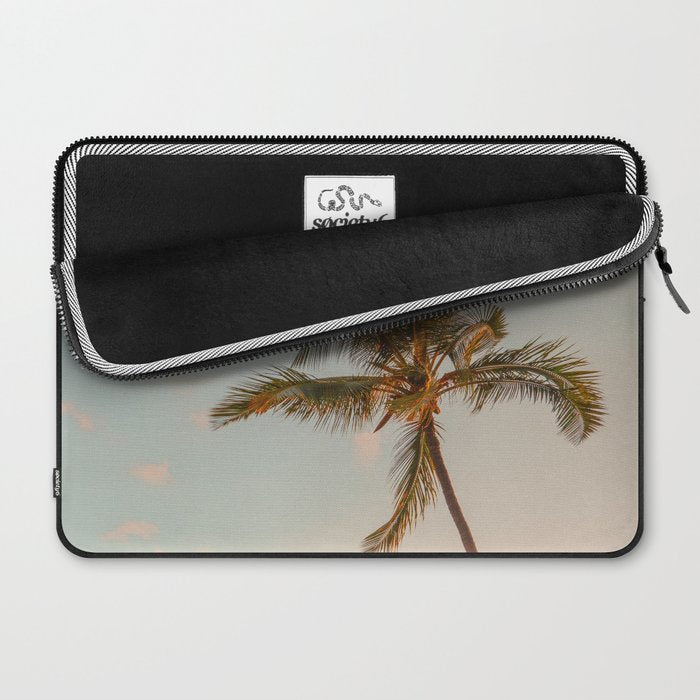 Palm Tree Sunset - Hawaii Tropical Nature Photography Laptop Sleeve Gallery Image 2