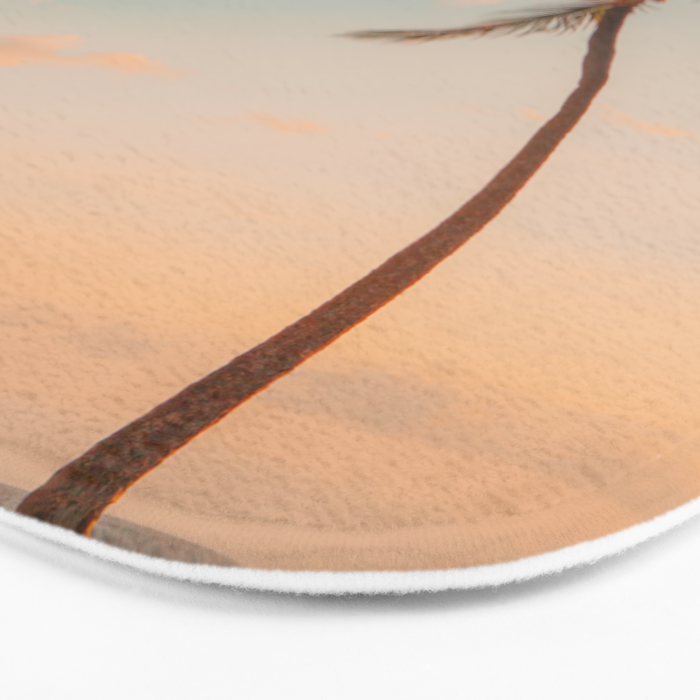 Palm Tree Sunset - Hawaii Tropical Nature Photography Bath Mat Gallery Image 3