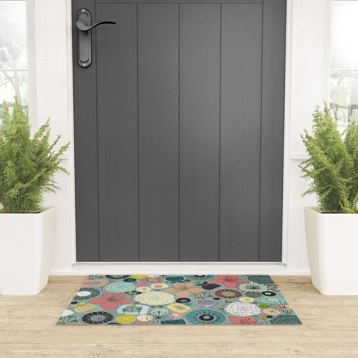 oriental blooms Welcome Mat Gallery Image 3