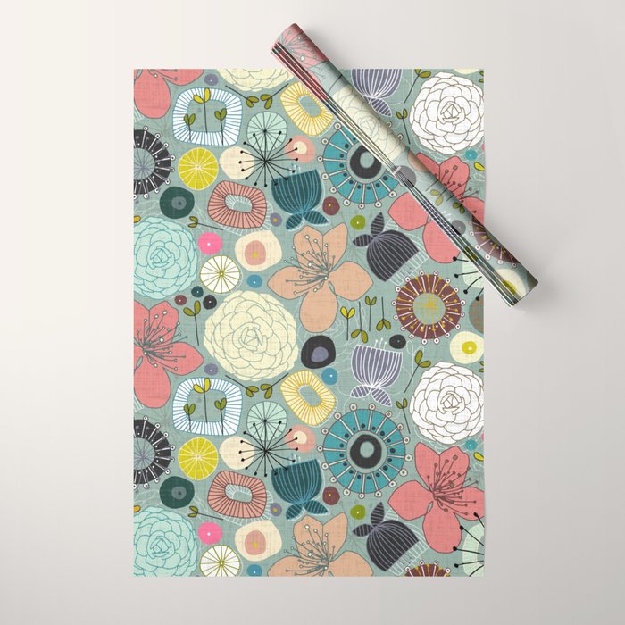 oriental blooms Wrapping Paper Gallery Image 1