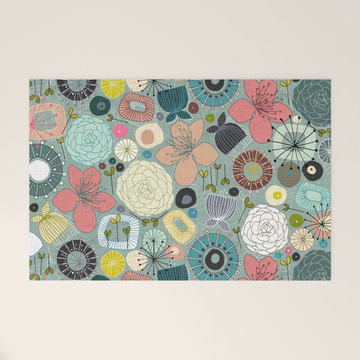 oriental blooms Welcome Mat Gallery Image 1