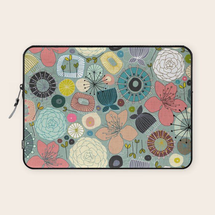 oriental blooms Laptop Sleeve Gallery Image 1