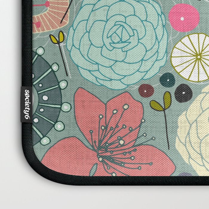 oriental blooms Laptop Sleeve Gallery Image 3