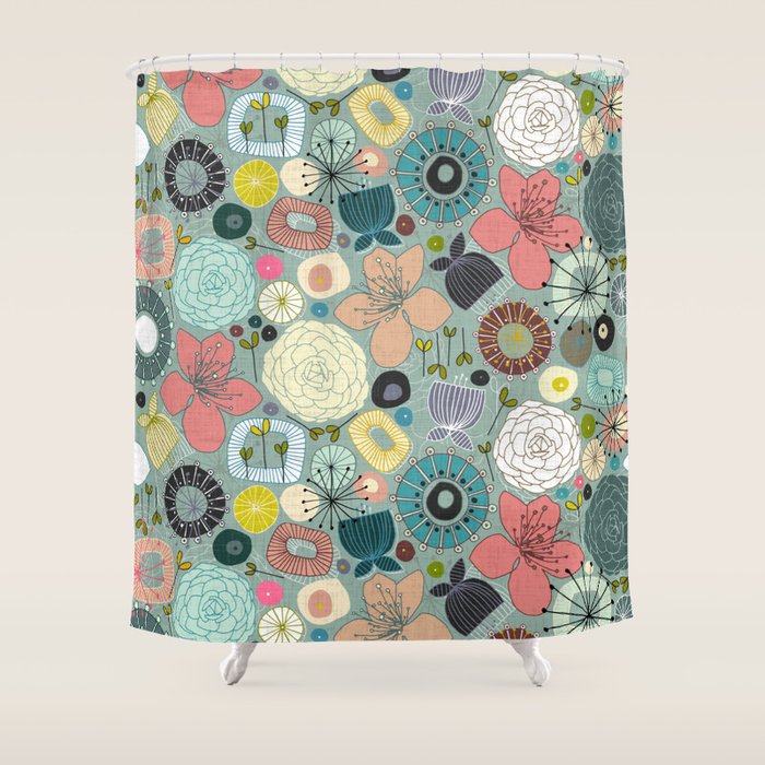 oriental blooms Shower Curtain Gallery Image 1