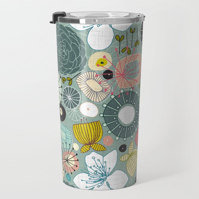 oriental blooms Travel Mug Gallery Image 3