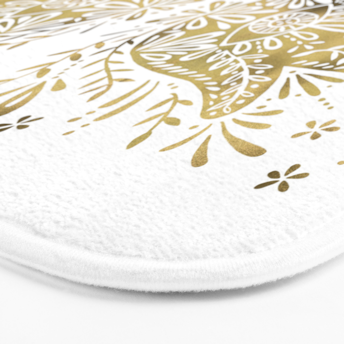 Hamsa Hand - Gold Palette Bath Mat Gallery Image 3