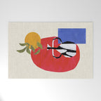 Primary Sun Tribal Vase Welcome Mat Gallery Image 1