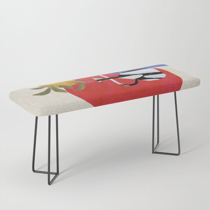 Primary Sun Tribal Vase Bench Gallery Image 1