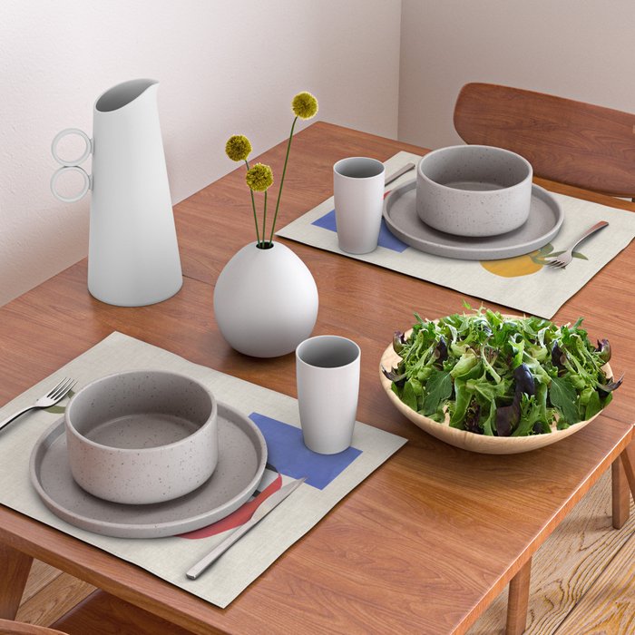 Primary Sun Tribal Vase Placemat Gallery Image 2