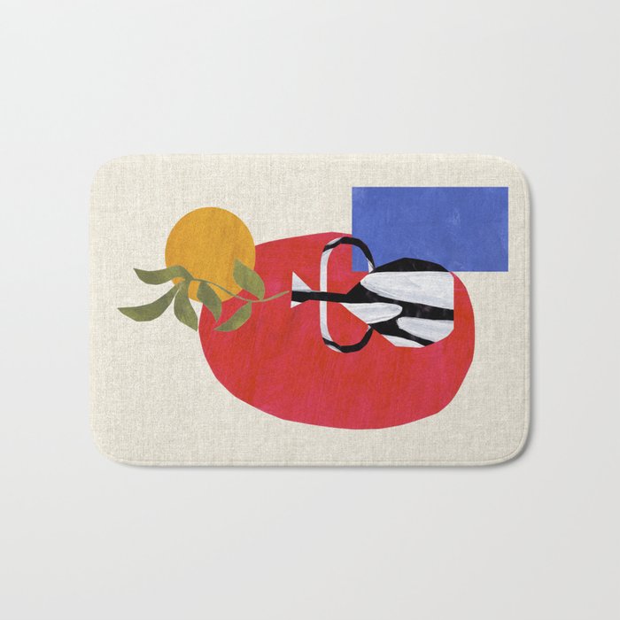 Primary Sun Tribal Vase Bath Mat Gallery Image 1