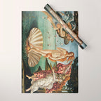The Birth of Venus by Sandro Botticelli, 1445 Wrapping Paper Gallery Image 1