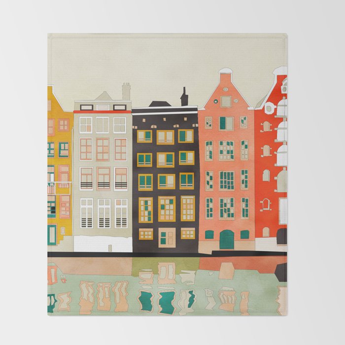 Amsterdam 2 Throw Blanket Gallery Image 2