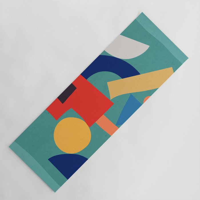 Abstract Shapes Modern Art 6 Yoga Mat Gallery Image 1