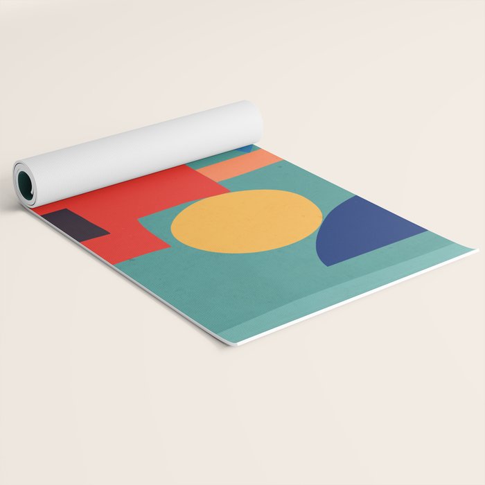 Abstract Shapes Modern Art 6 Yoga Mat Gallery Image 2