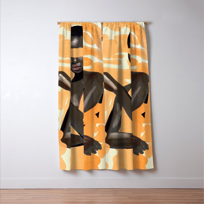 Girl Portrait 28 Window Curtain Gallery Image 3