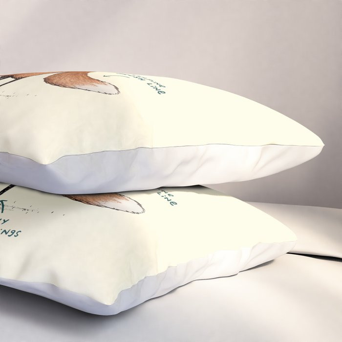 Anatomy of a Fox Pillow Sham Gallery Image 3