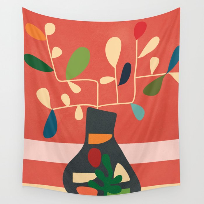 Vase of Vibrance 2 Wall Tapestry Gallery Image 1