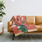 Vase of Vibrance 2 Throw Blanket Gallery Image 1