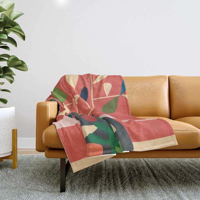 Vase of Vibrance 2 Throw Blanket Gallery Image 1