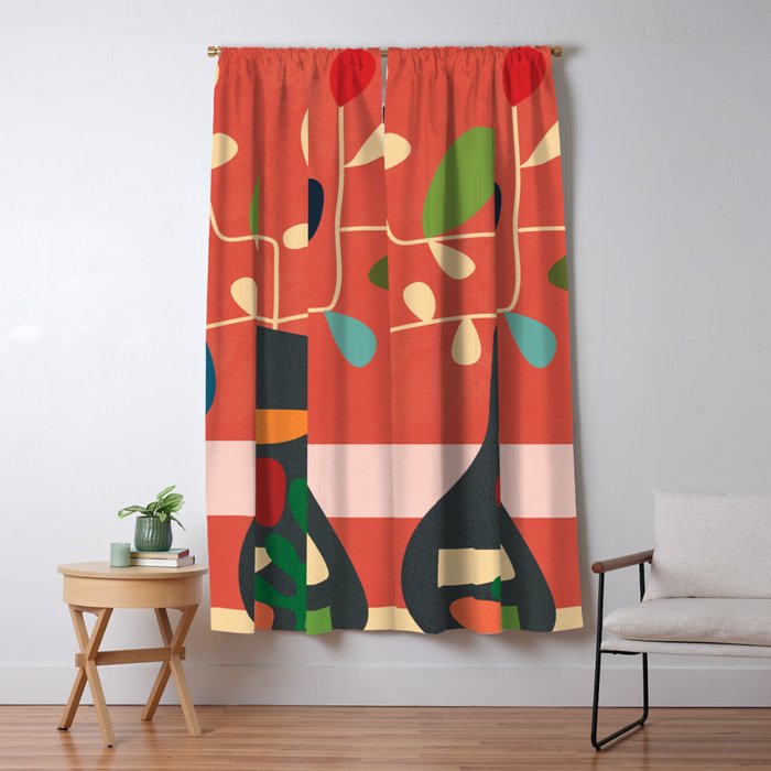 Vase of Vibrance 2 Window Curtain Gallery Image 1