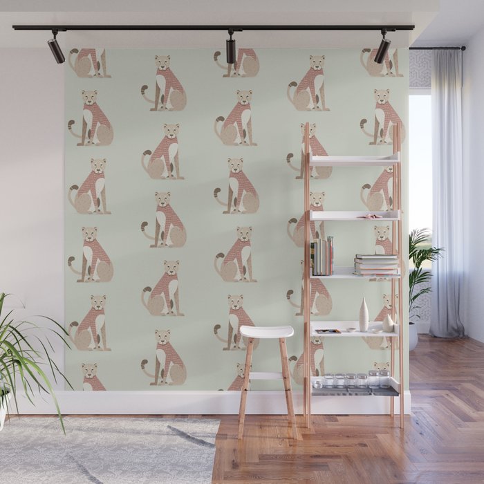 Whimsical Cheetah Wall Mural Gallery Image 1