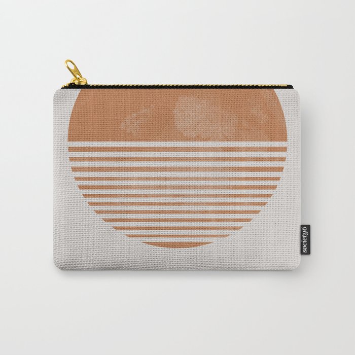 Sunshine, Modern Abstract Landscape, Sun Carry All Pouch Gallery Image 1