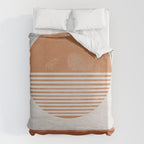 Sunshine, Modern Abstract Landscape, Sun Duvet Cover Gallery Image 6