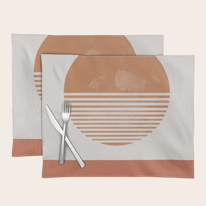 Sunshine, Modern Abstract Landscape, Sun Placemat Gallery Image 1