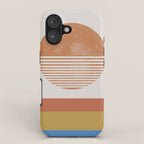 Sunshine, Modern Abstract Landscape, Sun iPhone Case Gallery Image 1