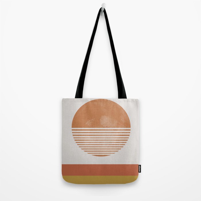 Sunshine, Modern Abstract Landscape, Sun Tote Bag Gallery Image 2