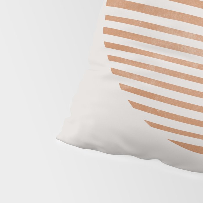 Sunshine, Modern Abstract Landscape, Sun Pillow Sham Gallery Image 4