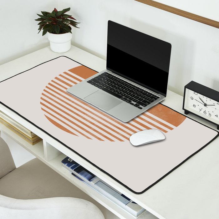 Sunshine, Modern Abstract Landscape, Sun Desk Mat Gallery Image 2