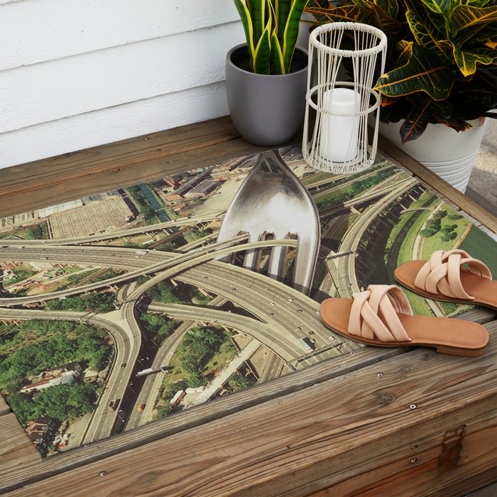 Spaghetti Junction Outdoor Rug Gallery Image 2