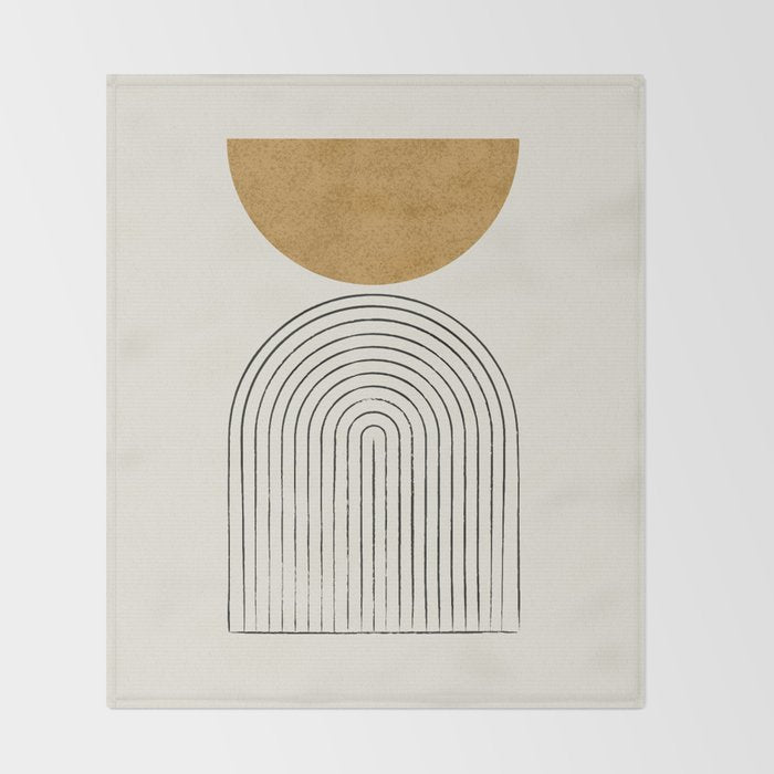 Arch Balance Gold Throw Blanket Gallery Image 2