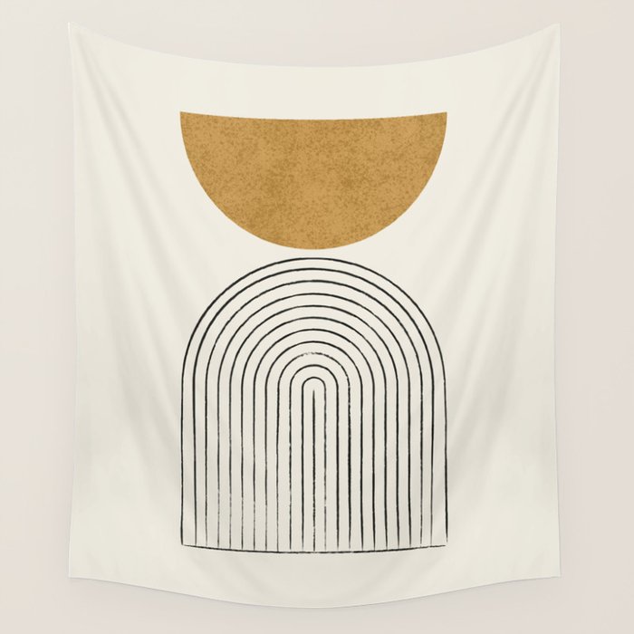 Arch Balance Gold Wall Tapestry Gallery Image 1