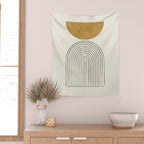 Arch Balance Gold Wall Tapestry Gallery Image 2