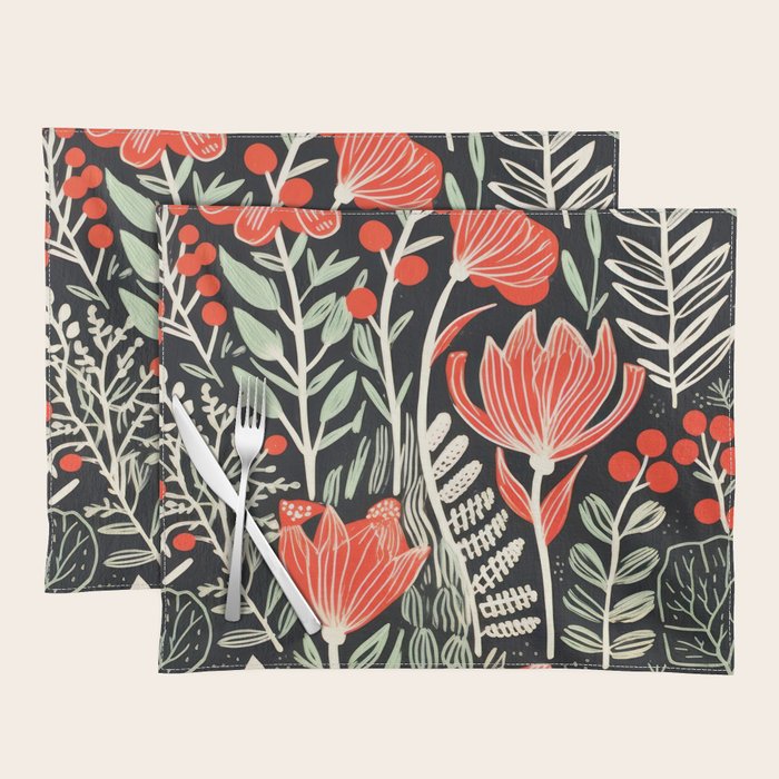 Doodle Diary Flowers Placemat Gallery Image 1